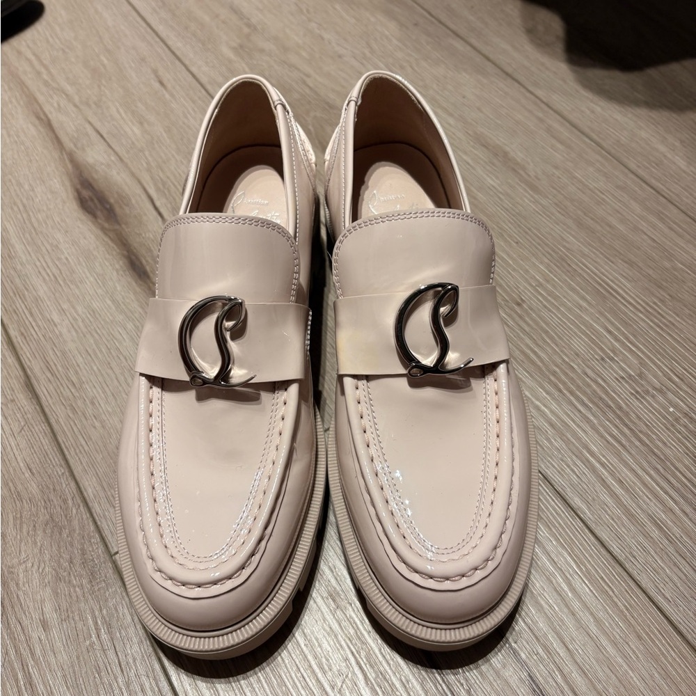 christian louboutin Loafers with Silver Accent